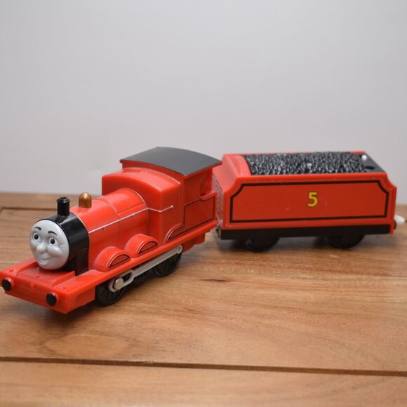 James Trackmaster Talking/Chuffs Motorized Tender Thomas & Friends Train Engine - Picture 1 of 9